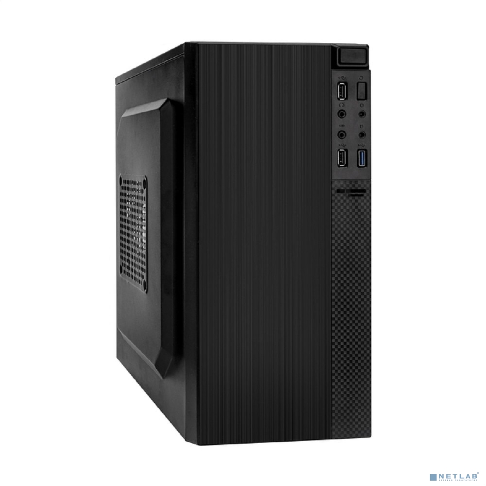 Exegate EX299148RUS Корпус Minitower ExeGate BAA-104U-UNS450 (mATX, БП UNS450 с вент. 12см, 2*USB+1*USB3.0, аудио, черный)