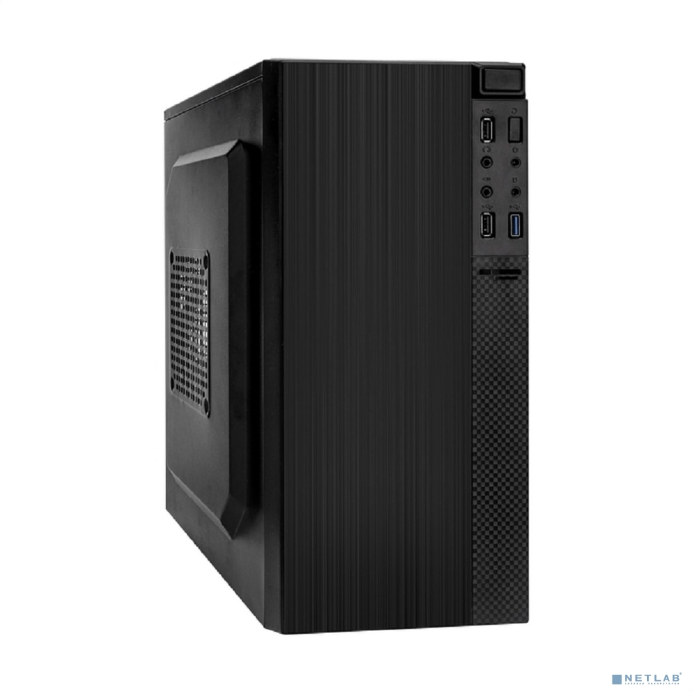 Exegate EX299393RUS Корпус Minitower ExeGate BAA-104U-AA500 (mATX, БП AA500 с вент. 8см, 2*USB+1*USB3.0, аудио, черный)