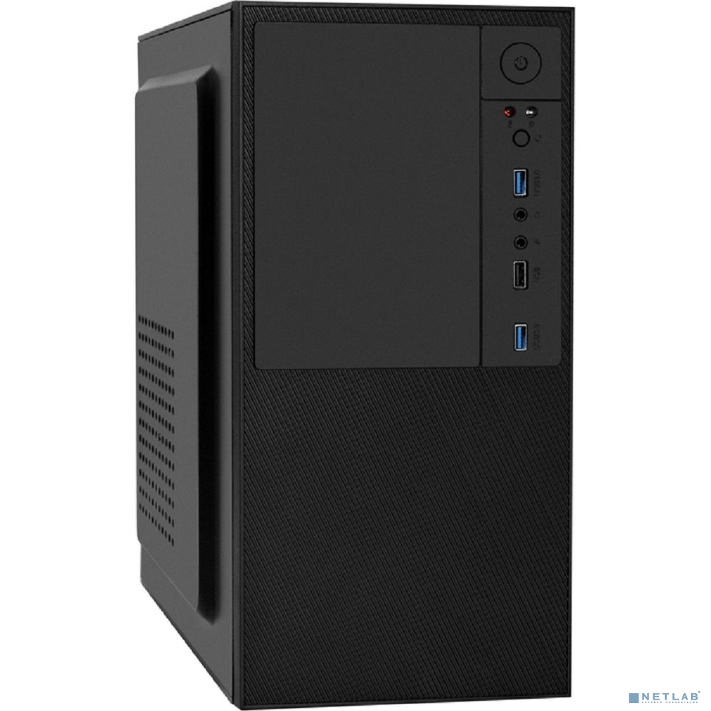 Exegate EX299244RUS Корпус Minitower ExeGate BAA-308U2-UNS350 (mATX, БП UNS350 с вент. 12см, 1*USB+2*USB3.0, HD Audio, черный)