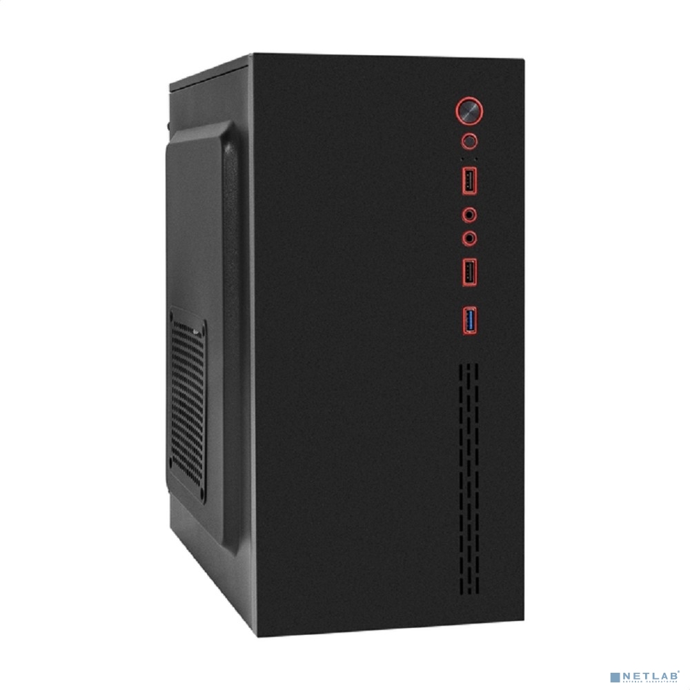 Exegate EX299409RUS Корпус Minitower ExeGate BAA-403U2-AA500 (mATX, БП AA500 с вент. 8см, 1*USB+2*USB3.0, HD Audio, черный)