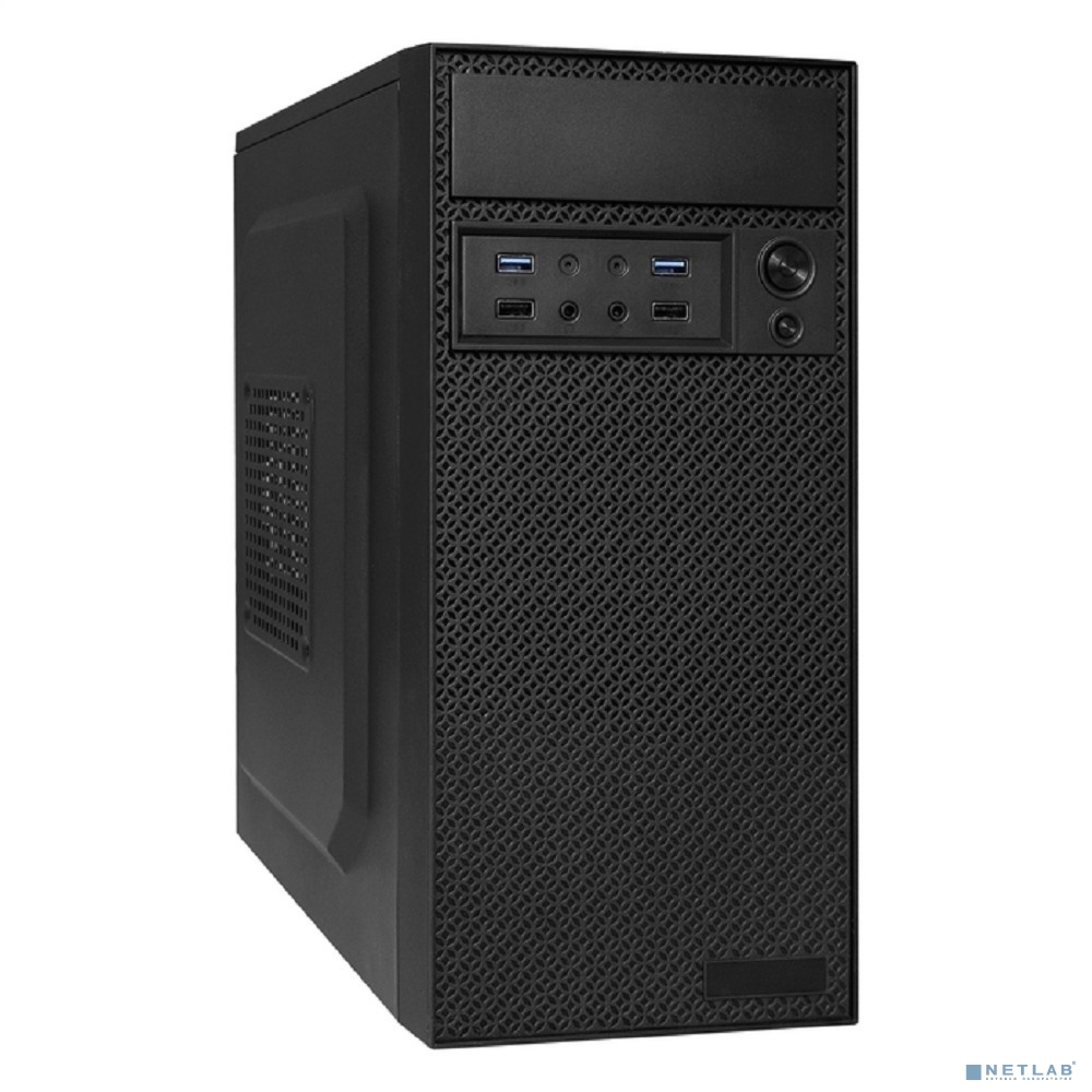 Exegate EX299136RUS Корпус Minitower ExeGate BAA-109U2-UNS450 (mATX, БП UNS450 с вент. 12см, 2*USB+2*USB3.0, аудио, черный)