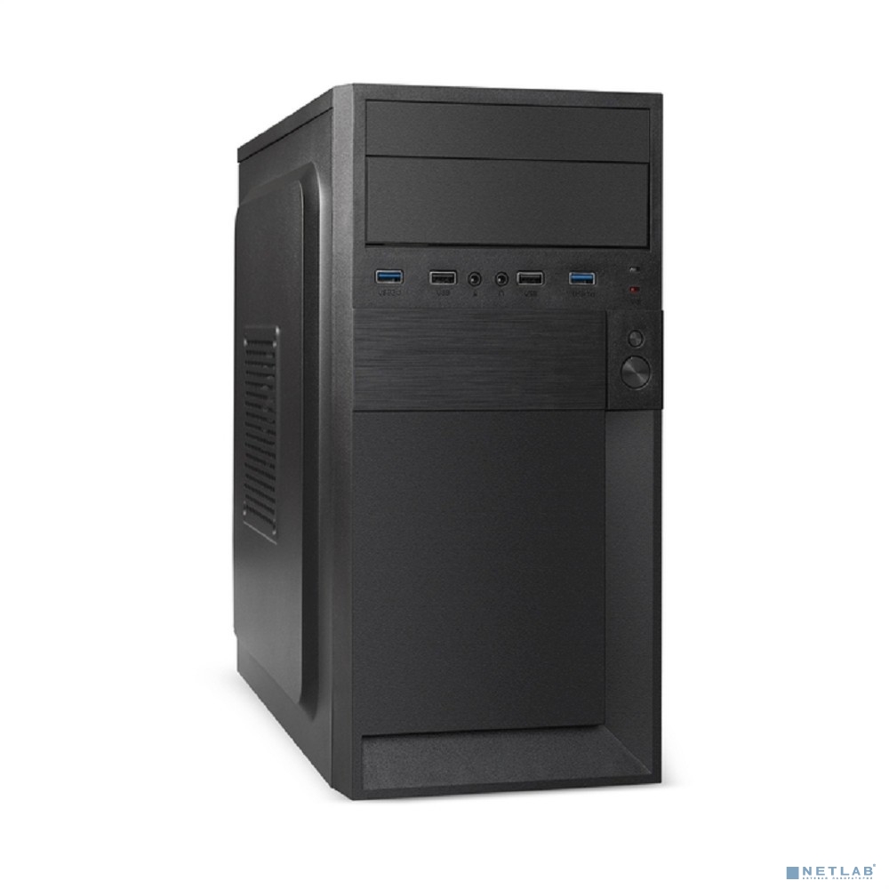 Exegate EX299180RUS Корпус Minitower ExeGate BAA-105U2-01-UNS450 (mATX, БП UNS450 с вент. 12см, 2*USB+2*USB3.0, аудио, черный)