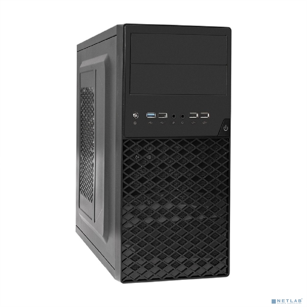 Exegate EX299287RUS Корпус Minitower ExeGate BA-203U-UNS500 (mATX, БП UNS500 с вент. 12см, 3*USB+1*USB3.0, аудио, черный)