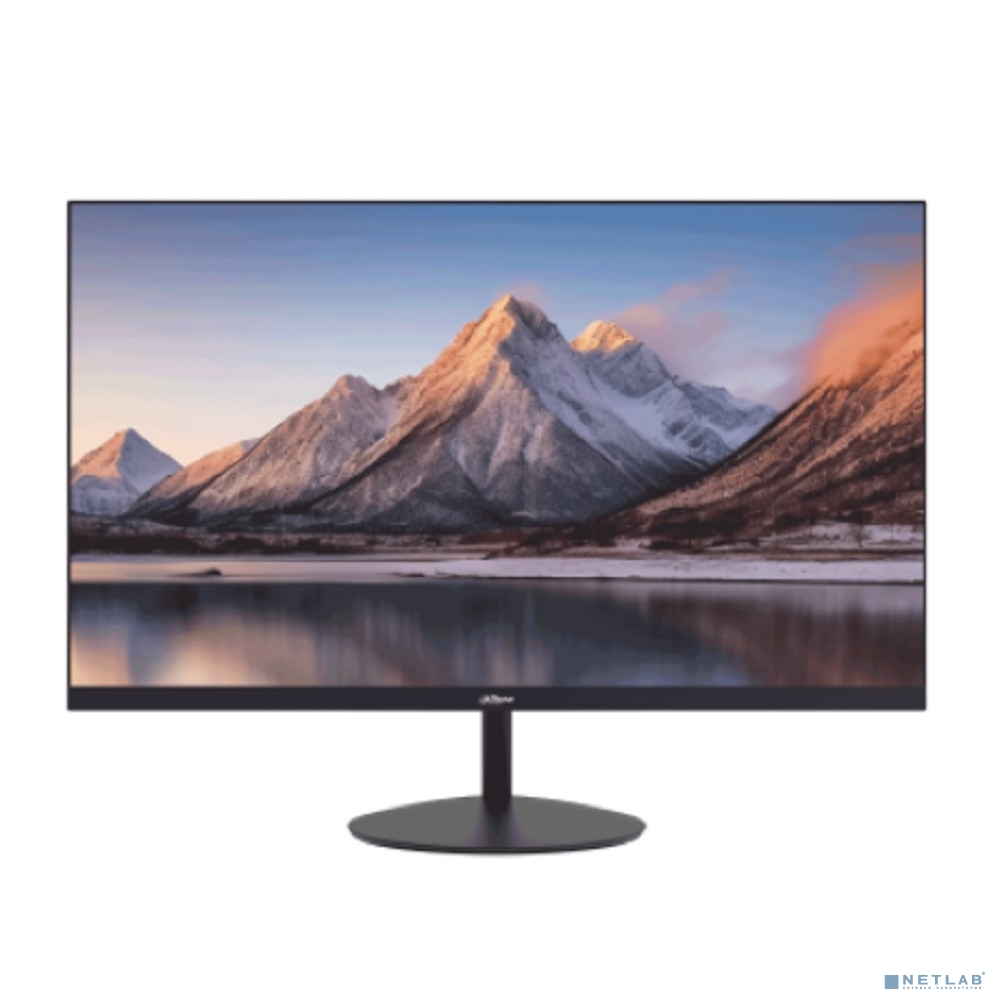 Dahua DHI-LM24-A200Y 23.8"(16:9) FullHD монитор Тип матрицы: VA. ELED подсветка, 1920x1080, 250 кд/м2, 3000:1, 178°/178°,10 мс, 100Гц, Цвет: 16.7Млн (8 бит). VESA: 75x75 мм. VGAx1, HDMIx1