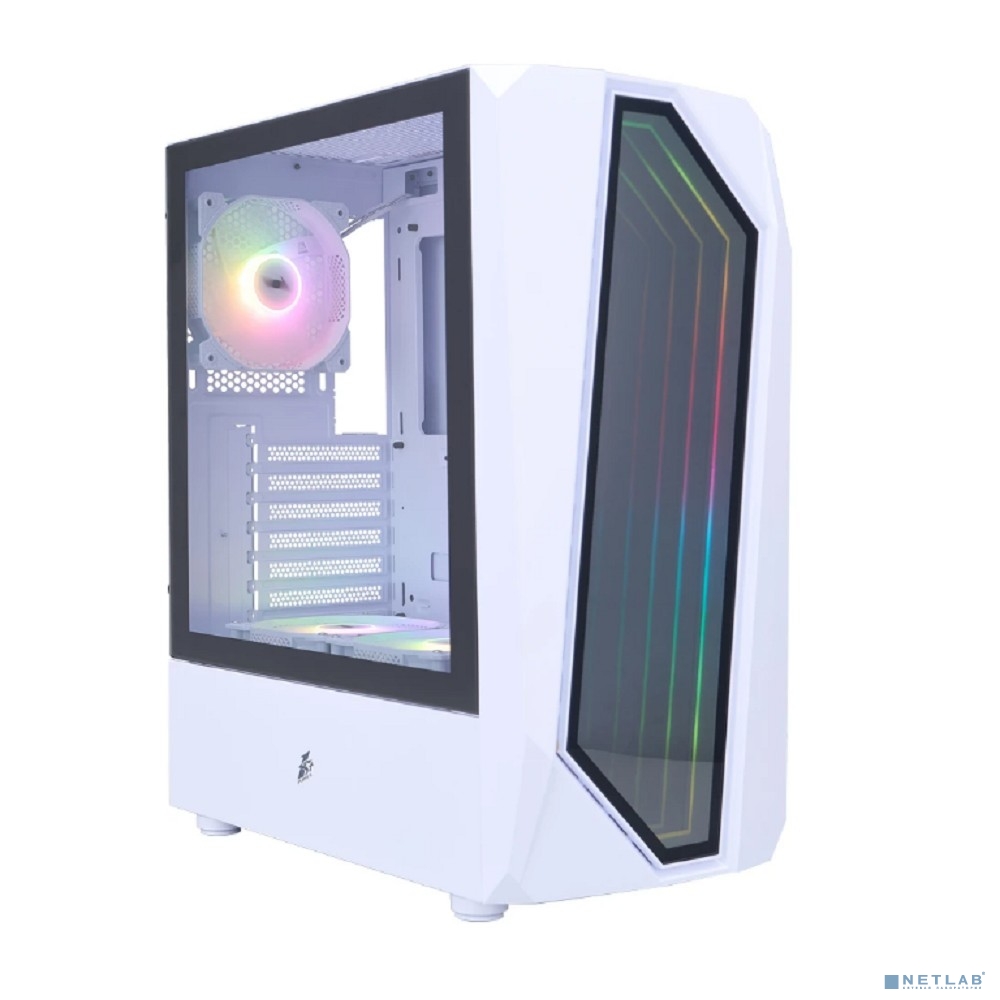 1STPLAYER INFINITE SPACE IS6 ARGB White / ATX / 3x120mm ARGB fans / IS6-WH-2F7R-W-1F7-W