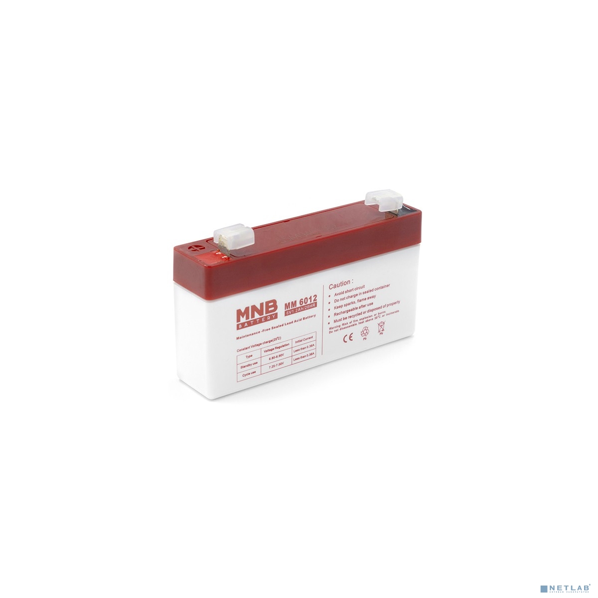 MNB Battery MNB MM 6012 (6V/1,2Ah) F1