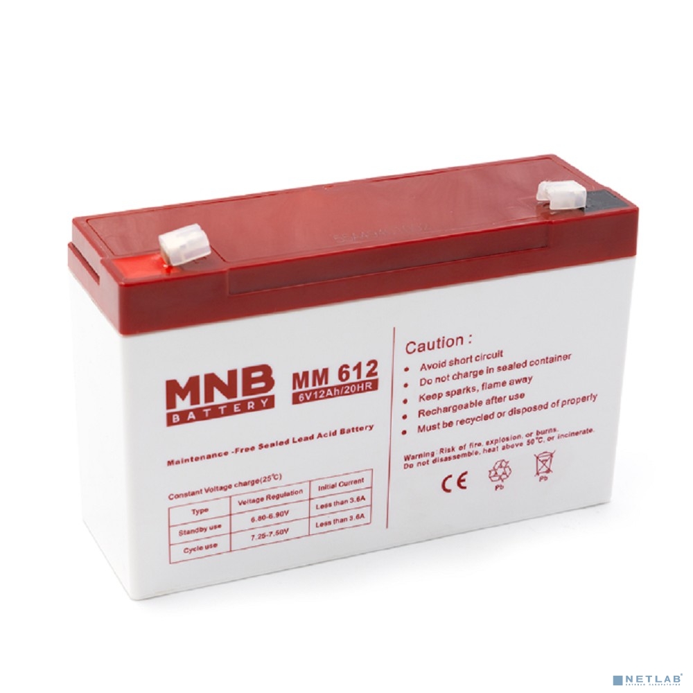 MNB Battery MNB MM 612 (6V/12Ah) F1