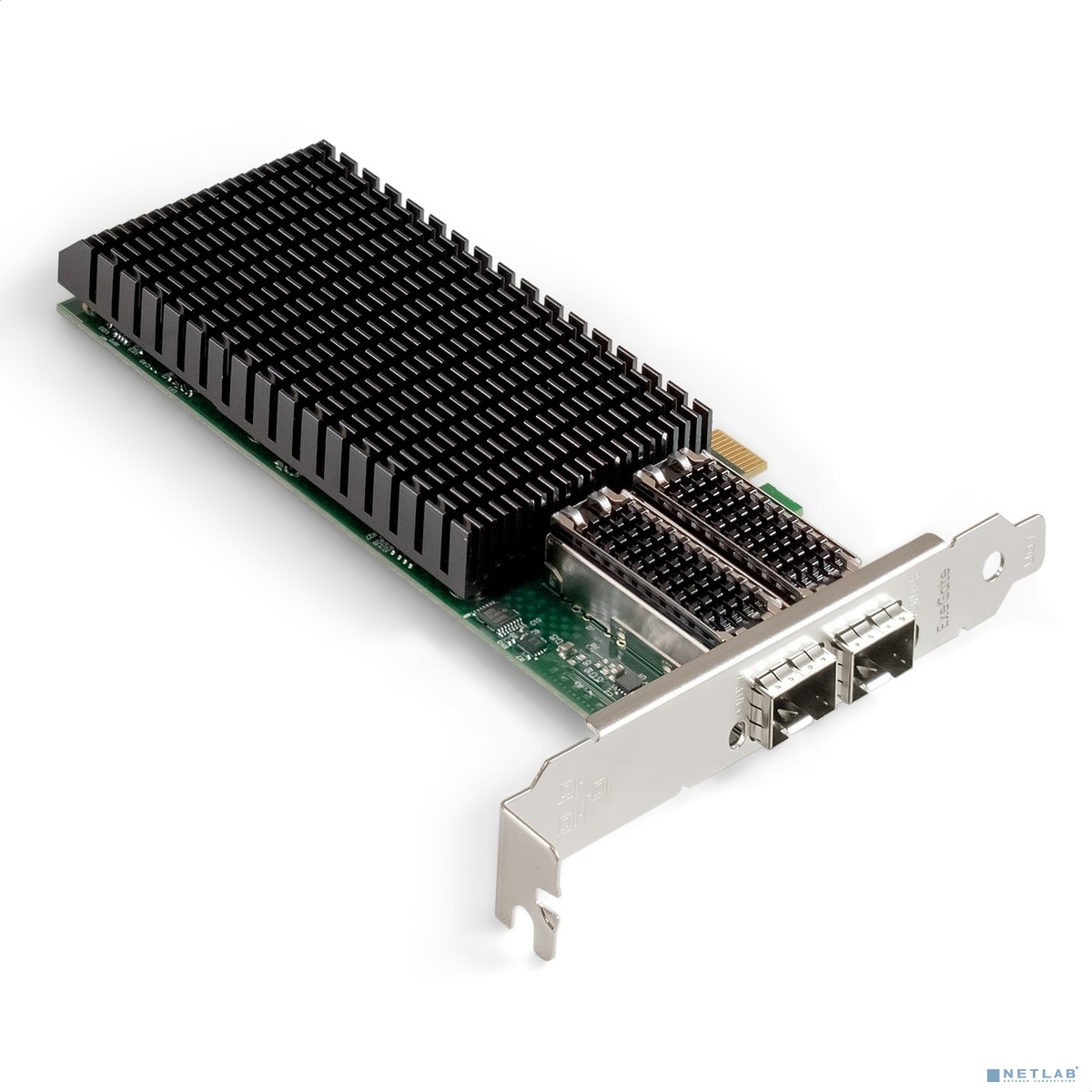 Exegate EX299018RUS Сетевой адаптер ExeGate EXE-MCX4-2SFP28 (PCI-E x8 v.3, порты 2x SFP28, Dual 25/10/1Gb/s, RDMA NIC Chipset Mellanox ConnectX-4)