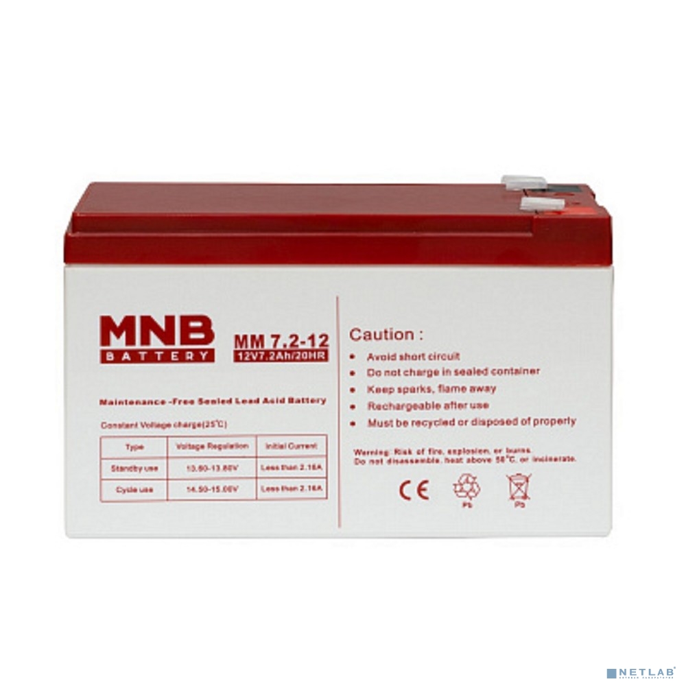 MNB Battery MNB MM 7.2-12 (12V/7,2Ah) F2