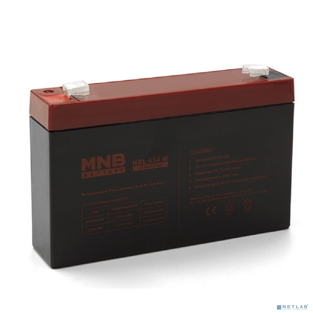 MNB Battery MNB HRL634W (6V/9Ah) F2