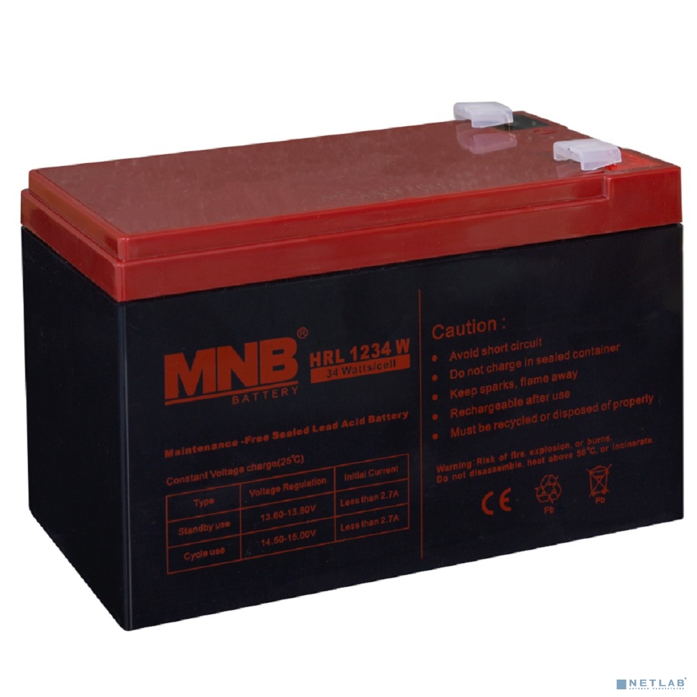 MNB Battery MNB HRL 1234 W (12V/9Ah) F2