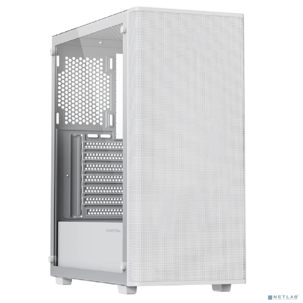 XASTRA Корпус A300 0F-WH White ATX/Mesh/ full-size TG / no fans/ A300-0F-WH