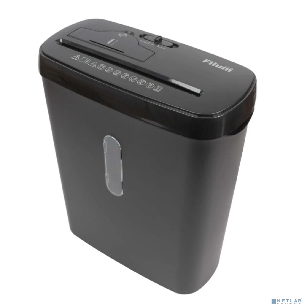 Уничтожитель бумаг Filum FL-SH011-02S 8 листов, безоп. 2ур., 11литров, 2,8м/мин, уничт CD, ур. шума: 70Дб (1110412)