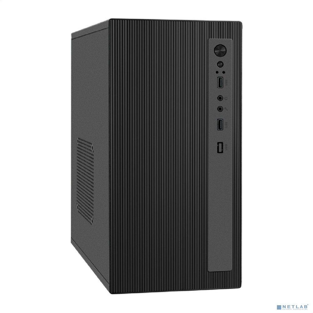 Exegate EX299062RUS Корпус Minitower ExeGate BAA-303M-AAA350 (mATX, БП AAA350 с вент. 8см, 2*USB, HD Audio, черный)