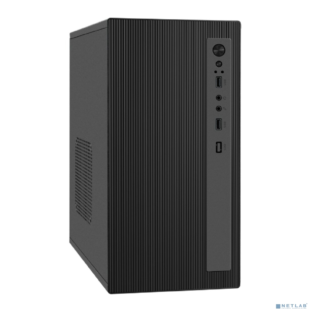 Exegate EX299218RUS Корпус Minitower ExeGate BAA-303M-UNS450 (mATX, БП UNS450 с вент. 12см, 2*USB, HD Audio, черный)