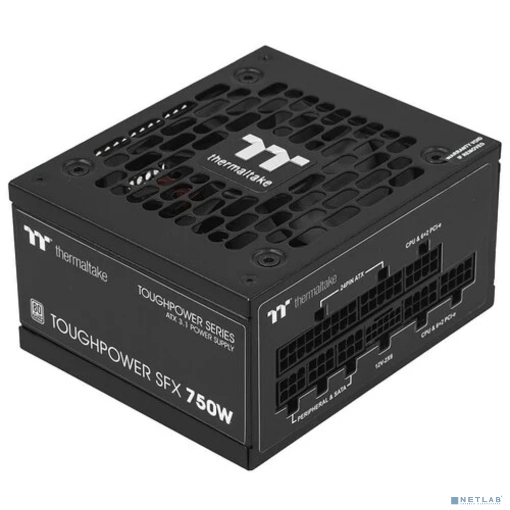 Блок питания ПК Thermaltake Toughpower SFX 750 /0750W/Fully Modular/Non Light/Full Range/Analog/80 Plus Platinum/EU/100% JP CAP/All Flat Cables/Gen 5