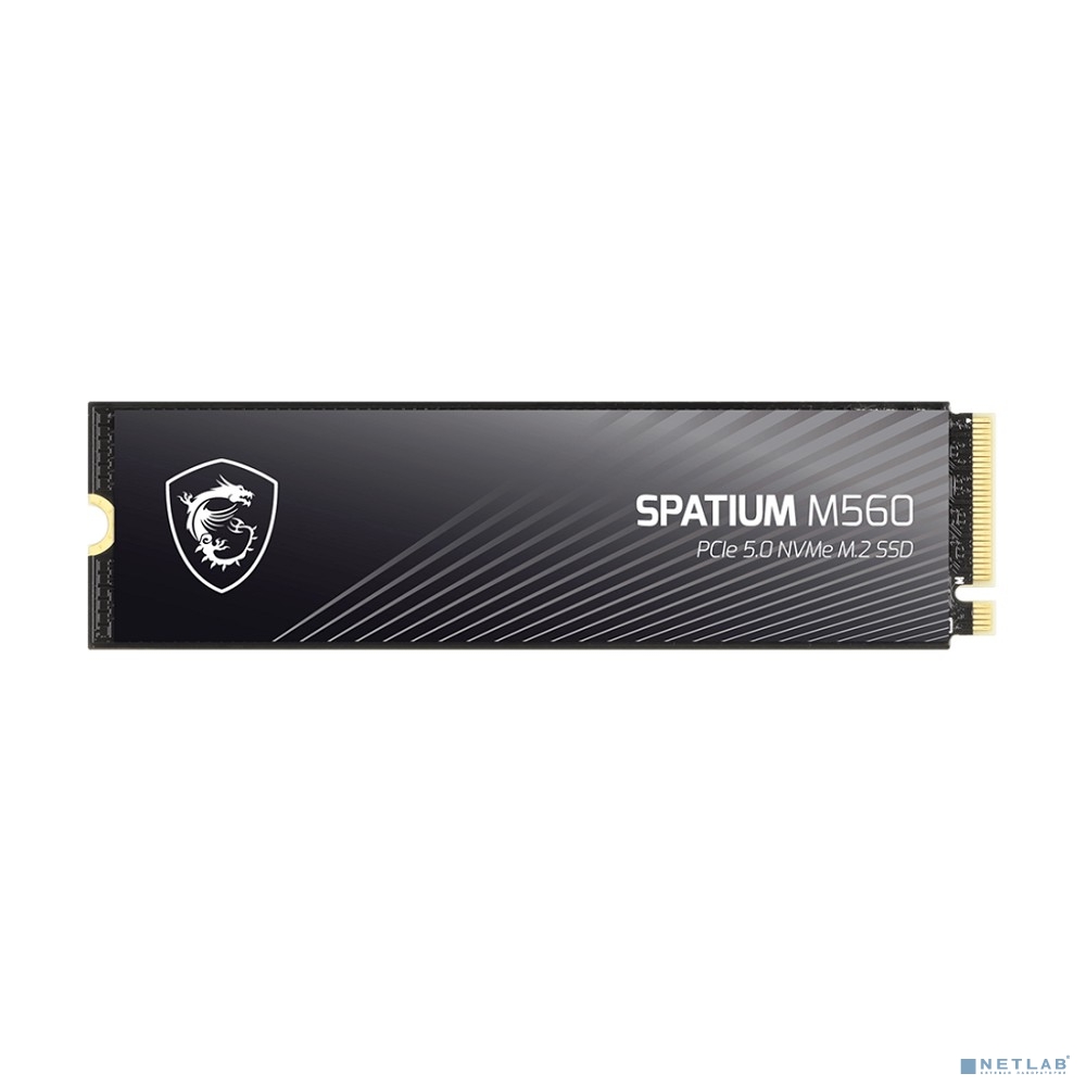 Твердотельный накопитель SSD MSI M.2 2280 1TB SPATIUM M560 Client SSD S78-440L0F0-P83, PCIe Gen5x4 with NVMe