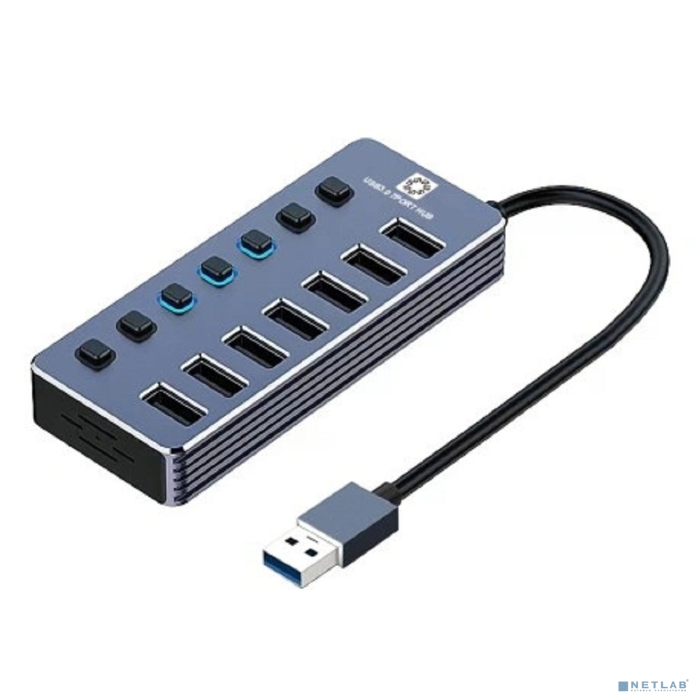 5bites Концентратор HB37-313SL USB3.0 -> 7*USB3.0 / AL / SILVER