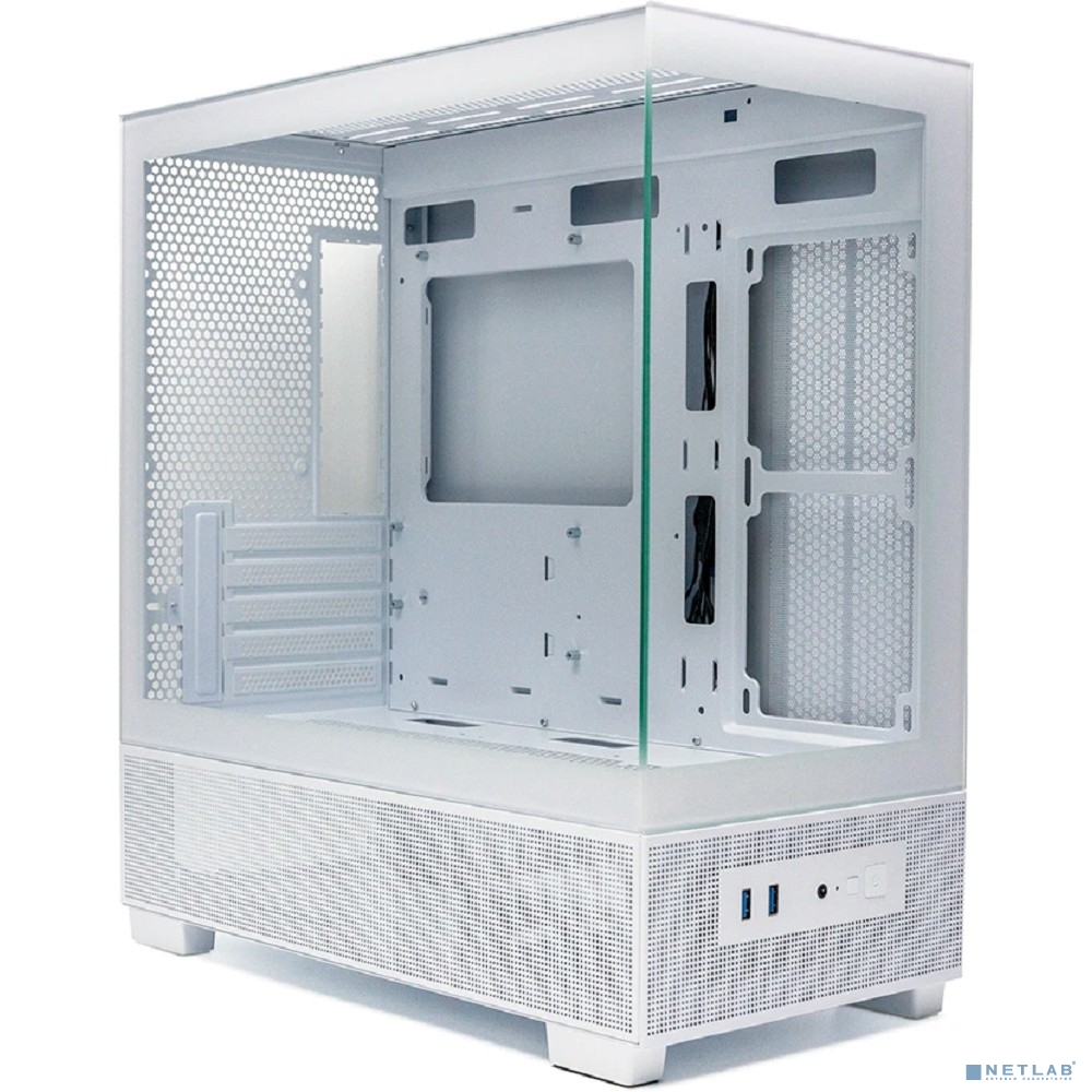 XASTRA Корпус Q500M-0F White mATX/Aquarium/Screewless/no fans/ Q500M-0F-WH