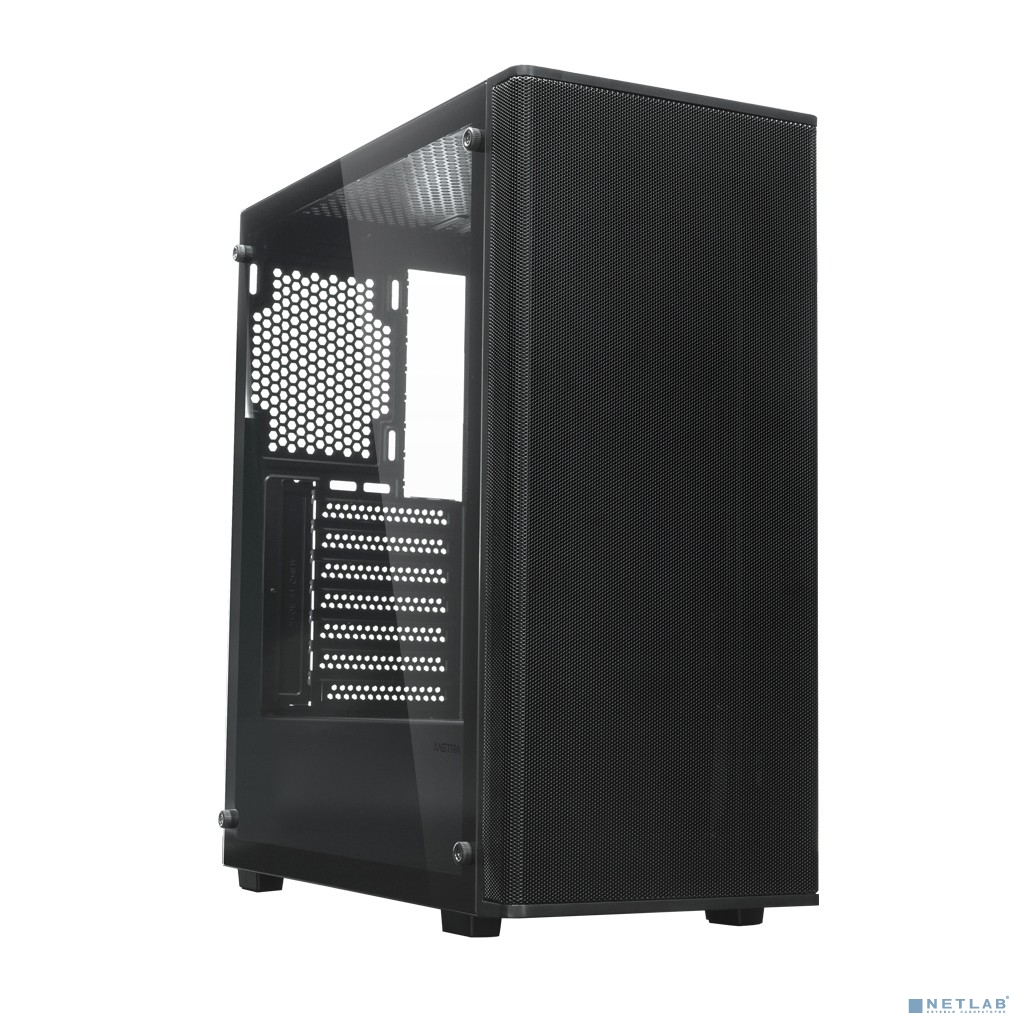 XASTRA Корпус A300 0F Black ATX/Mesh/ full-size TG / no fans/ A300-0F