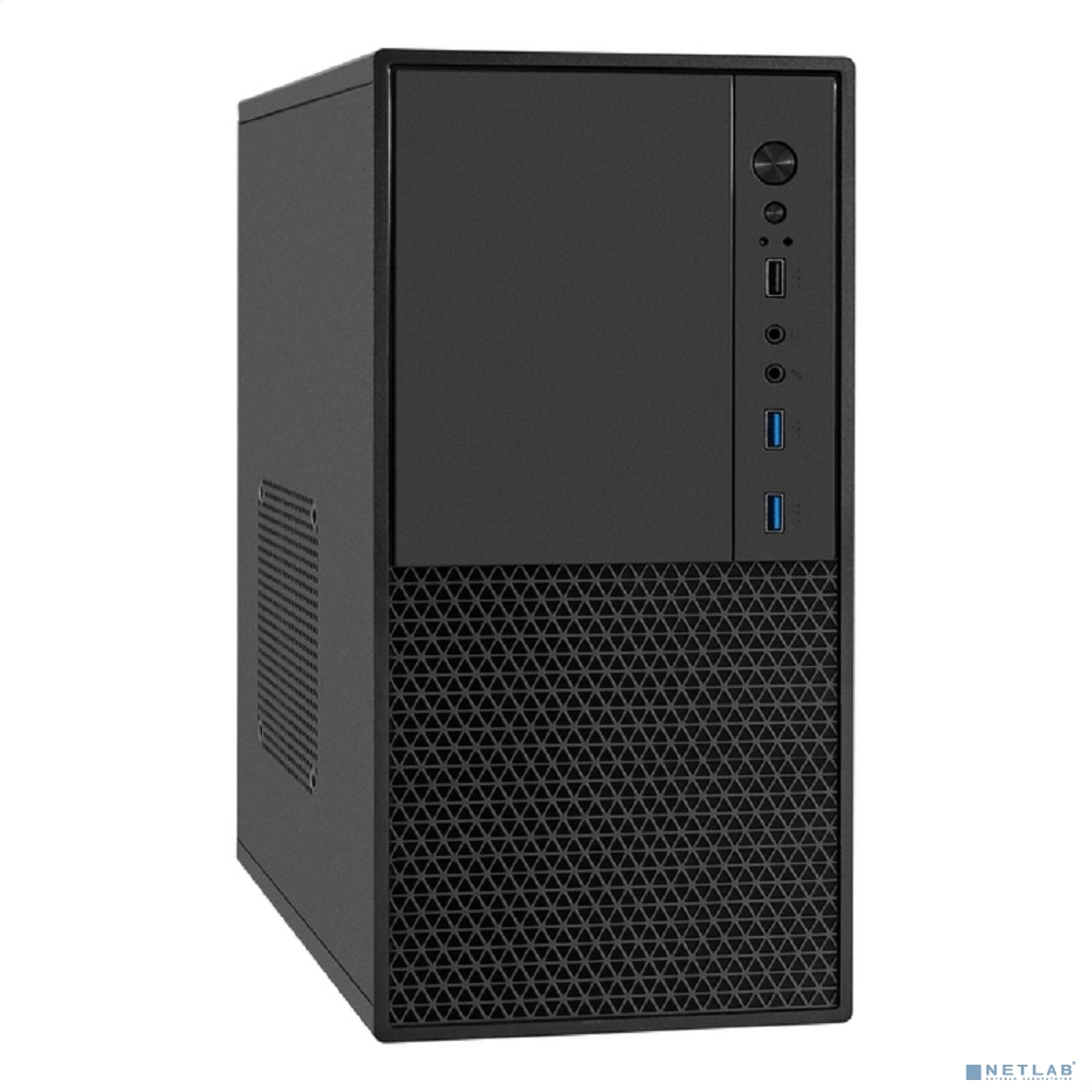 Exegate EX299404RUS Корпус Minitower ExeGate BAA-308MU2-AA500 (mATX, БП AA500 с вент. 8см, 1*USB+2*USB3.0, HD Audio, черный)