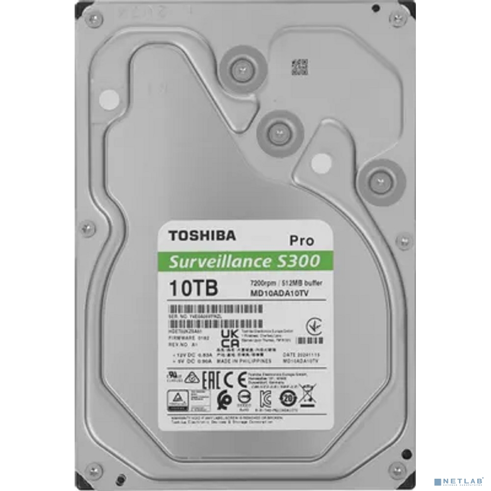 10TB Toshiba Surveillance S300 Pro (MD10ADA10TV)