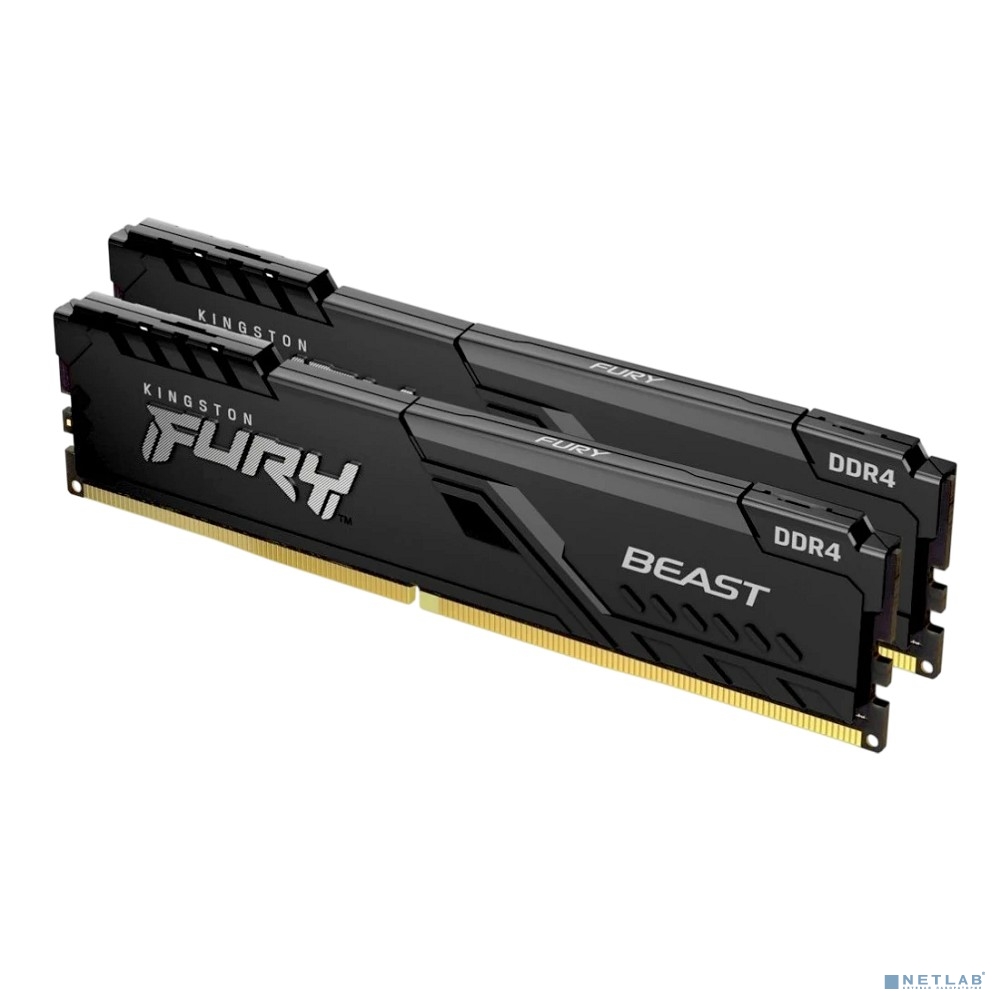 Kingston DDR4 DIMM 16GB Kit 2x8Gb KF432C16BBK2/16WP PC4-25600, 3200MHz, CL16