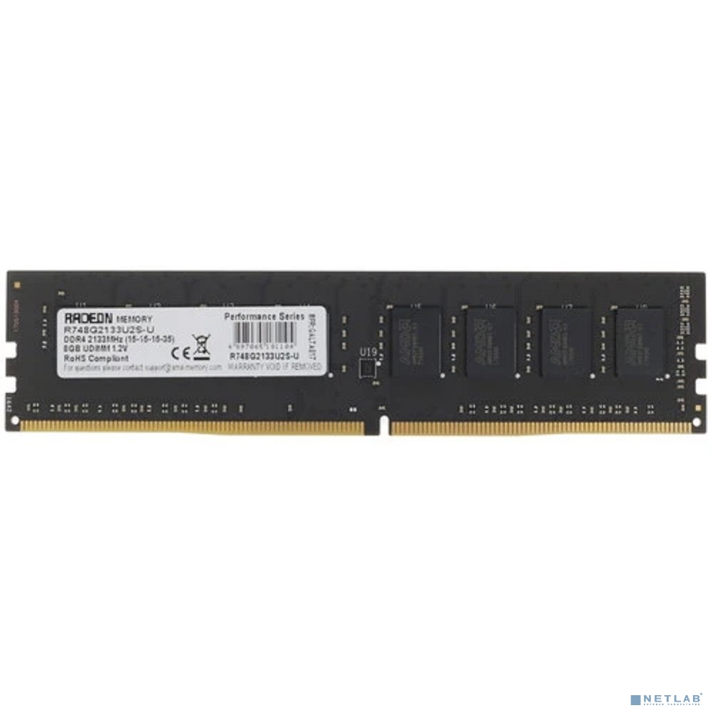 AMD DDR4 DIMM 8GB R748G2133U2S-U 2133MHz