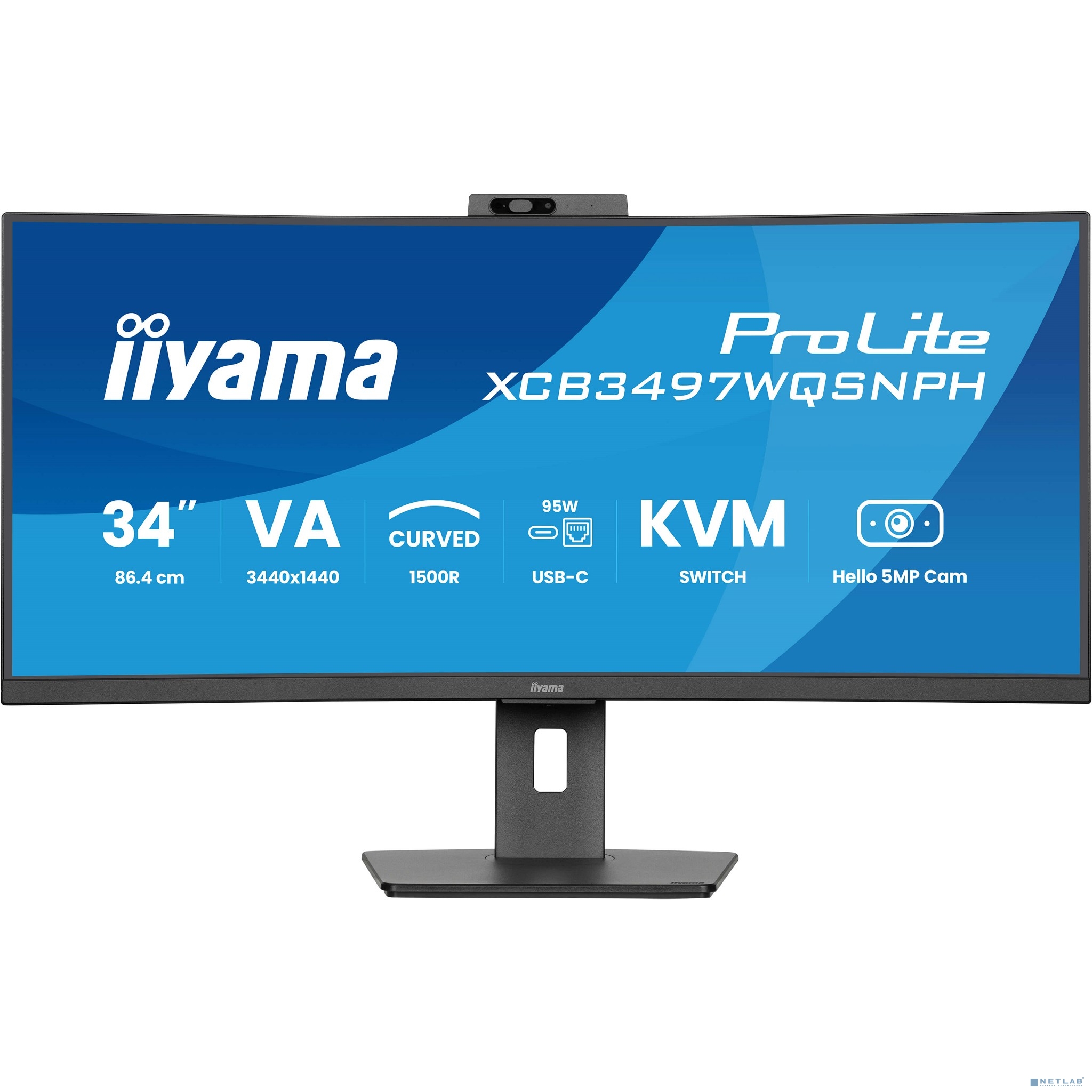 LCD Iiyama 34" XCB3497WQSNPH-B1 черный