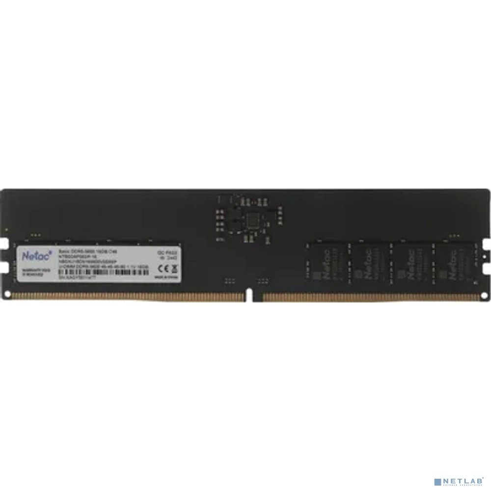 Netac DDR5 16GB DIMM 5600MHz NTBSD5P56SP-16