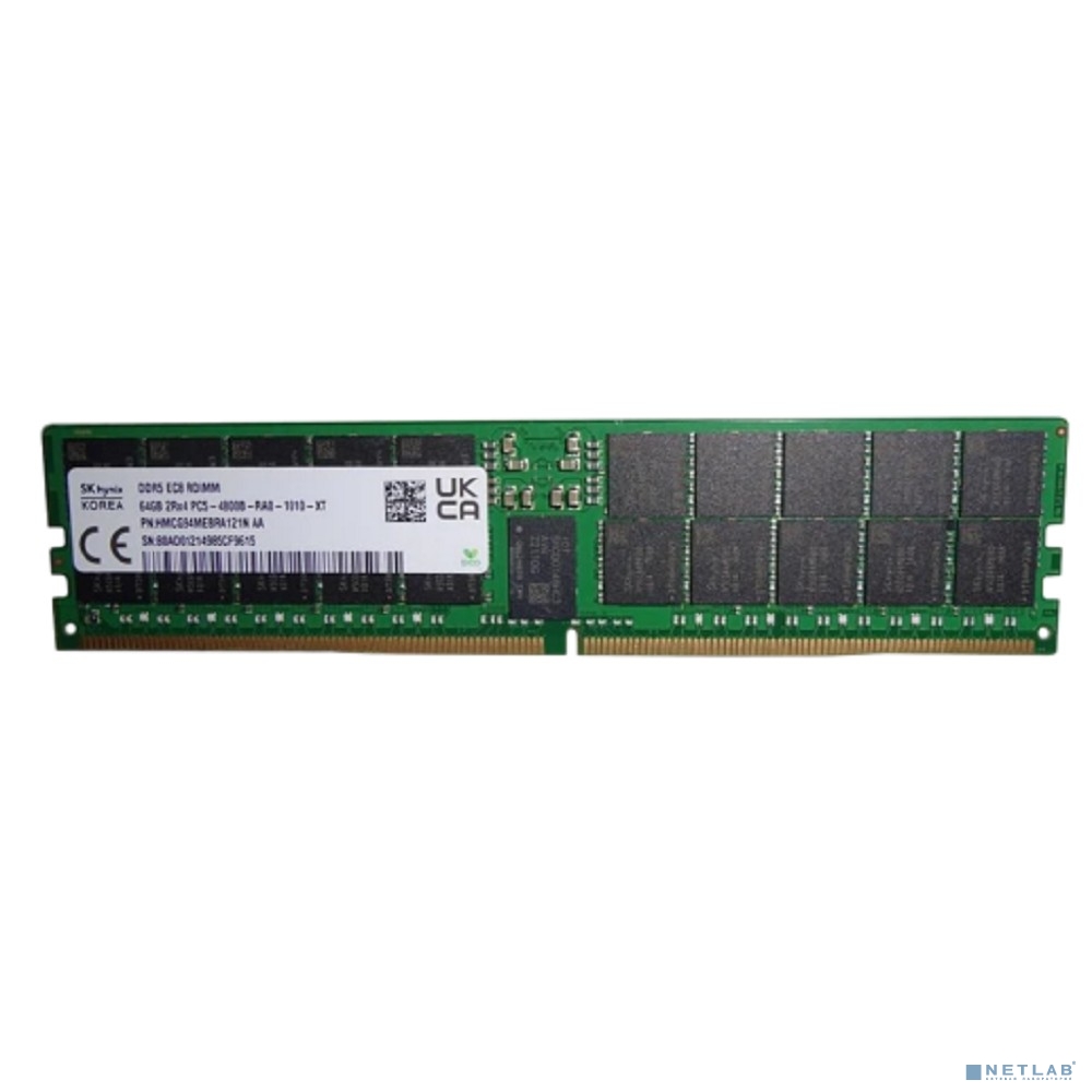 HY DDR5 RDIMM 64Gb PC38400, 4800Mhz, ECC Reg HMCG94MEBRA121N