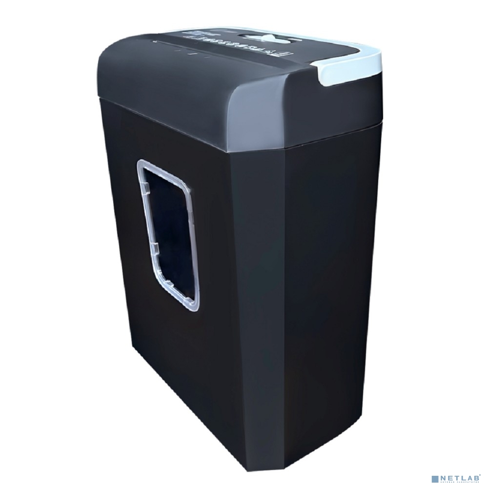 Шредер Cactus CS-SH-C2 черный (секр.P-4) фрагменты 8лист. 13лтр. скрепки скобы пл.карты