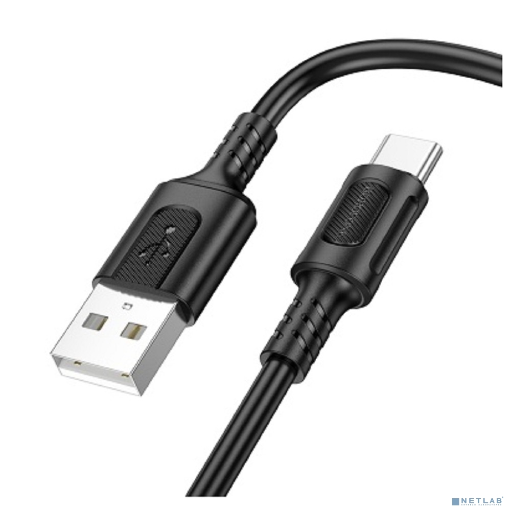 BOROFONE BX111/ USB кабель Type-C/ 1m/ 3A/ Black