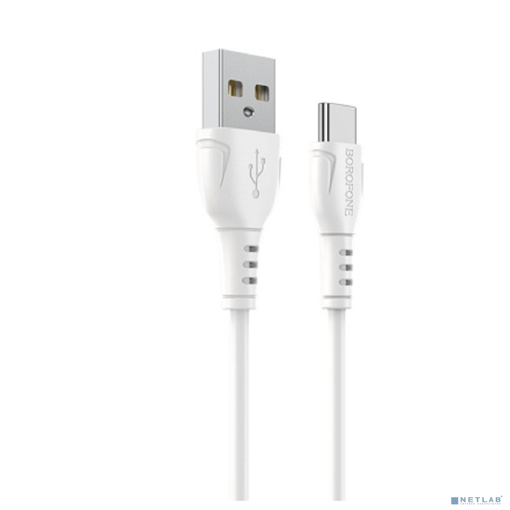 BOROFONE BX51/ USB кабель Type-C/ 1m/ 3A/ White