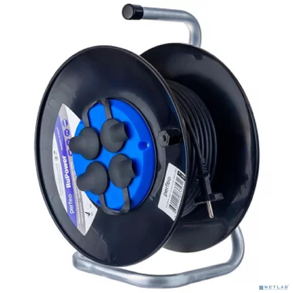 Perfeo удлинитель на катушке без заземления "RU POWER" 20м 4гн 16А ПВС 2х1,5 IP44 (РБК16).