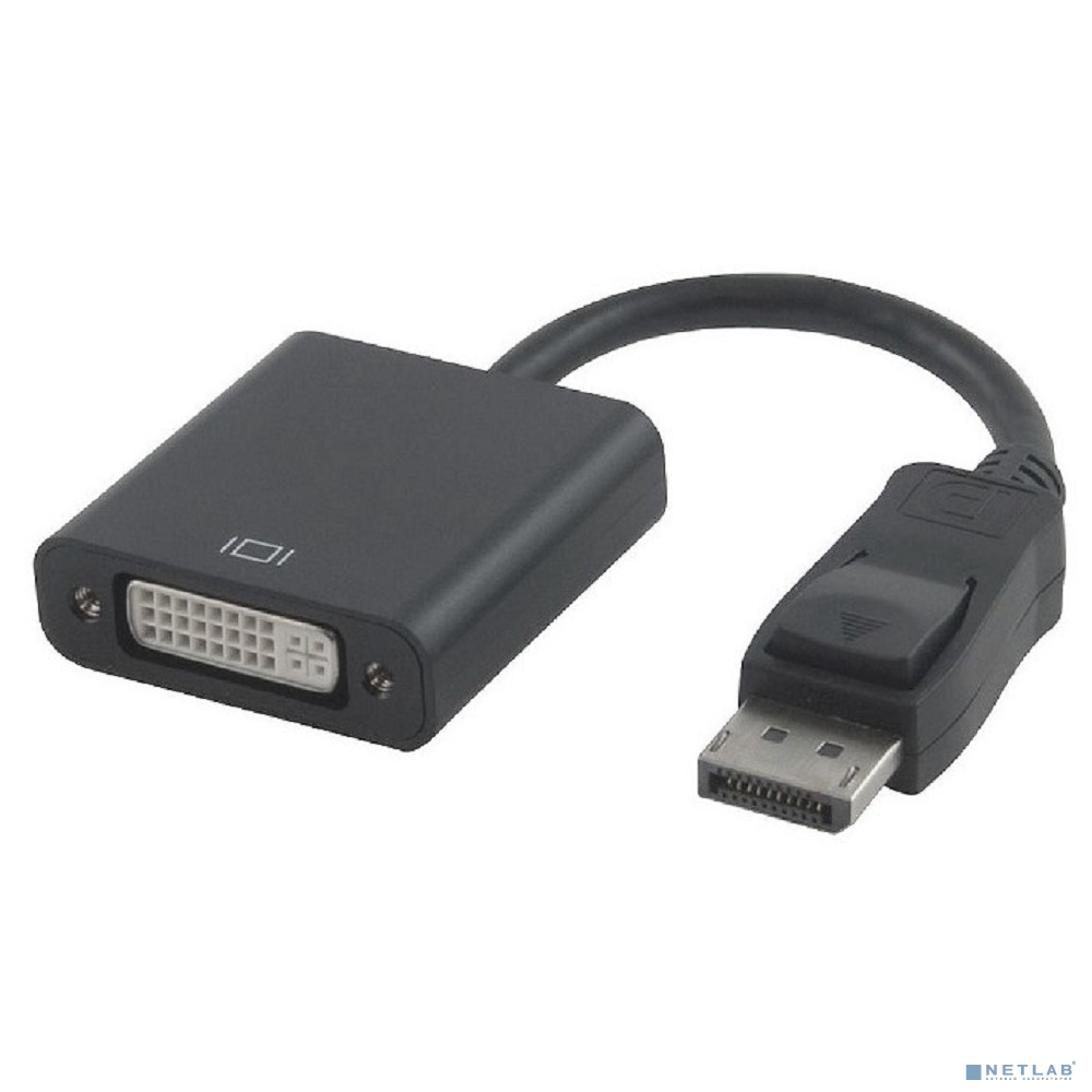 Gembird Переходник DisplayPort - DVI , 20M/19F, пакет черный