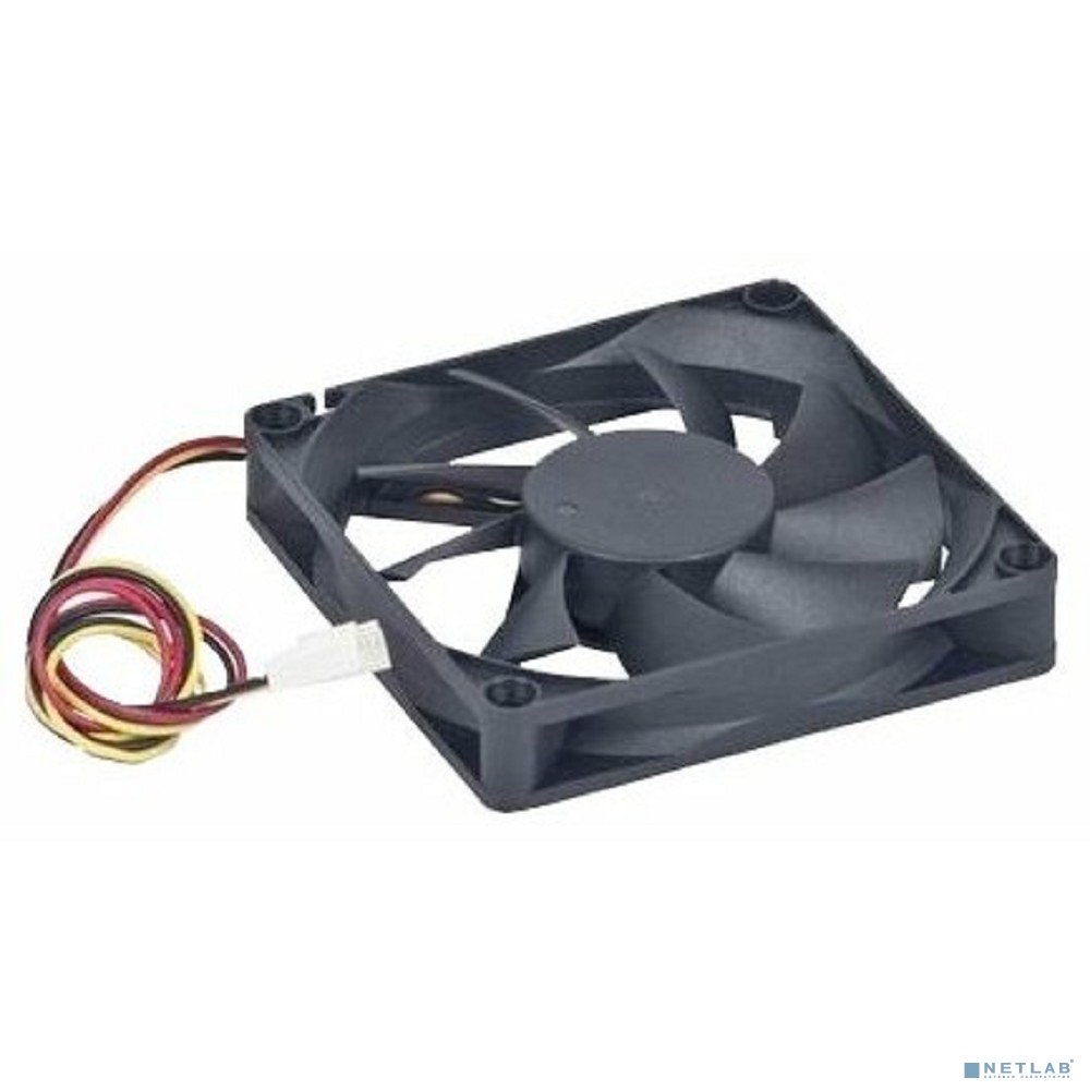 Gembird Вентилятор 60x60x15, втулка, 3pin, провод 25см