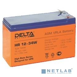 Delta HR 12-34 W (9 А\ч, 12В) свинцово- кислотный аккумулятор