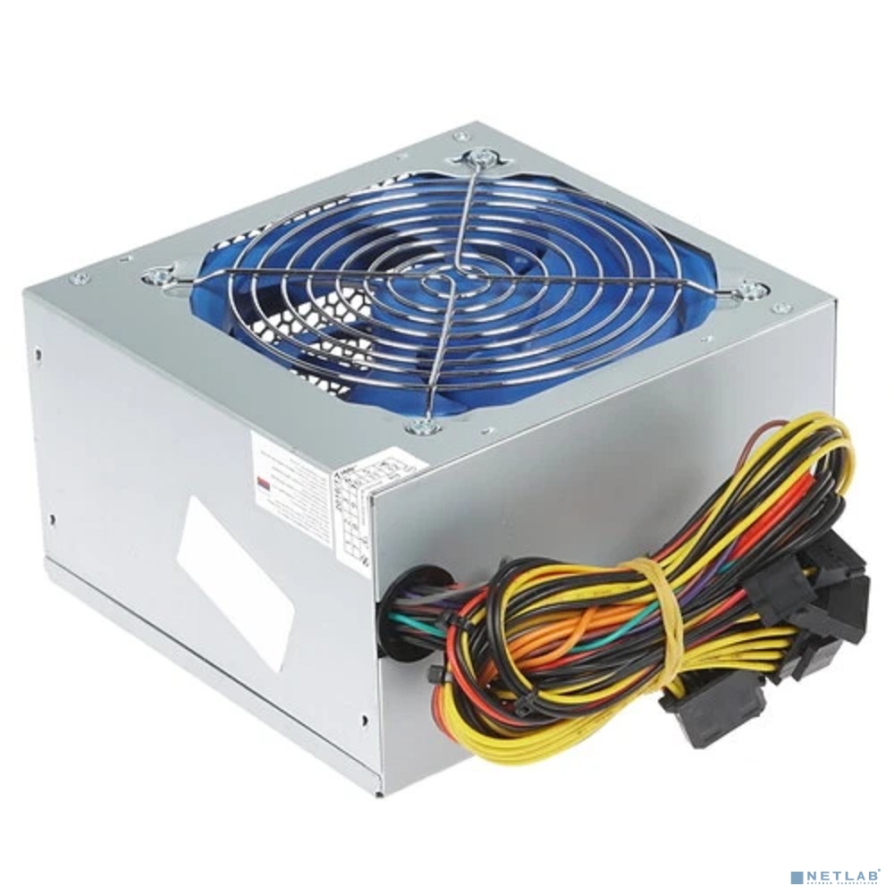CROWN Блок питания CM-PS450W smart (20+4in, 120mm FAN, SATA*2, PATA(big Molex)*4, FDD*1, 4+4pin, Lines 1x12V OEM)