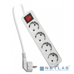 Гарнизон Сетевой фильтр ELB-G4-W-3, 4 евророзетки с выключателем и заземлением, допустимый ток 16А, длина 3м.