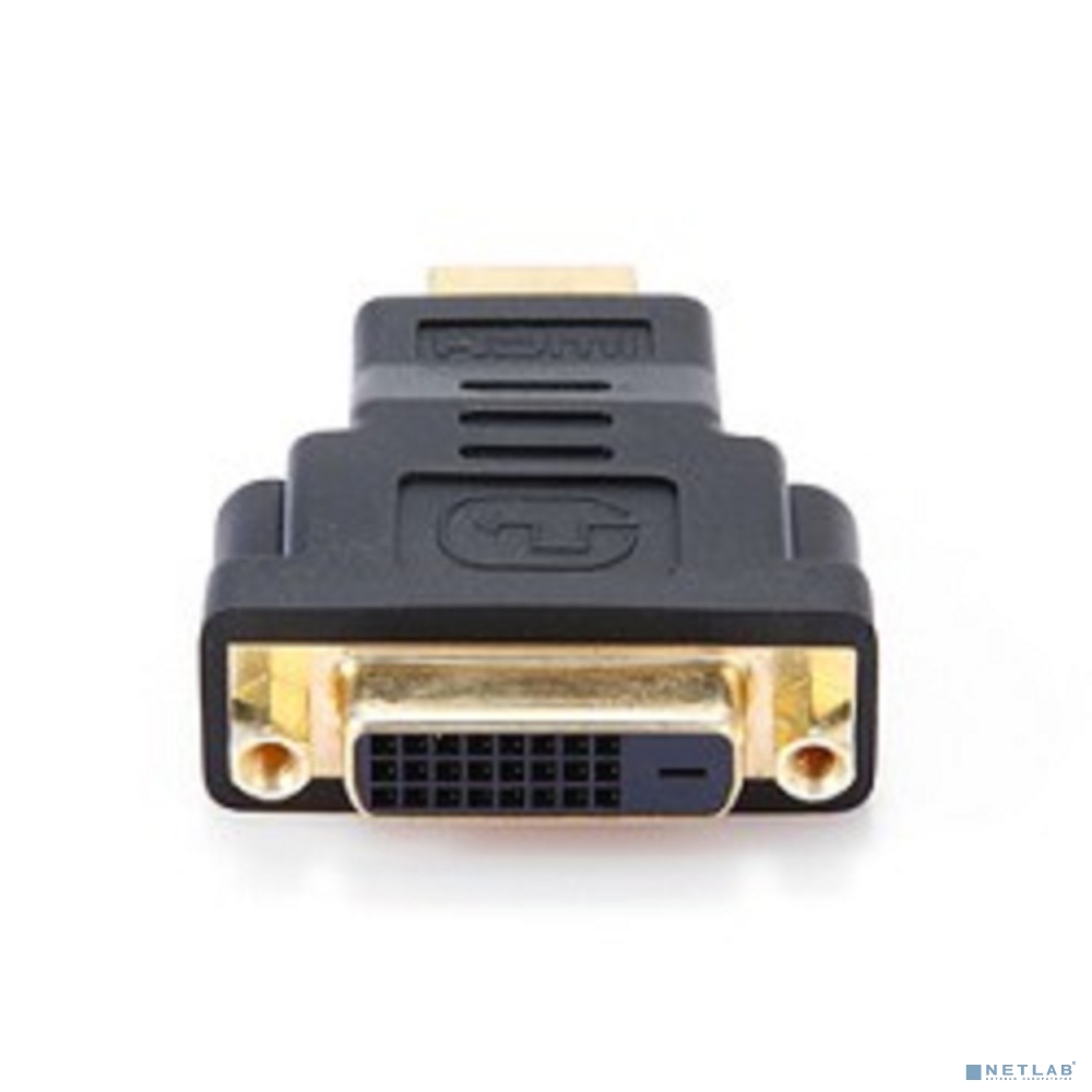 Gembird Переходник HDMI-DVI , 19M/25F, золотые разъемы, пакет(A-HDMI-DVI-3)