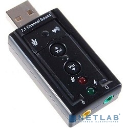 C-media ASIA USB 8C V & V Звуковая карта USB TRUA71 (C-Media CM108) 2.0 channel out 44-48KHz volume control (7.1 virtual channel) RTL