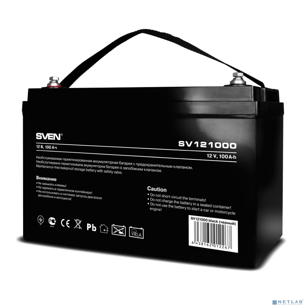 Sven SV121000 (12V 100Ah) батарея аккумуляторная