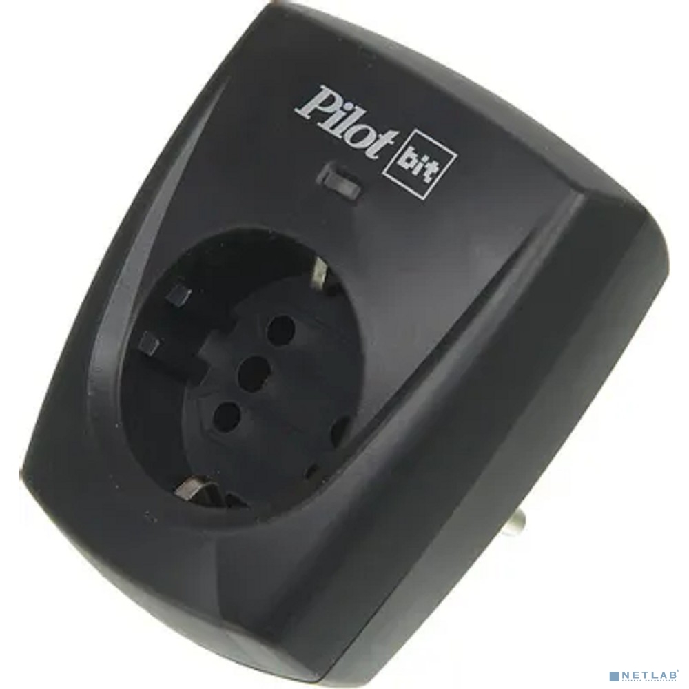 ZIS Сетевой фильтр Pilot Bit 1 розетка, черный