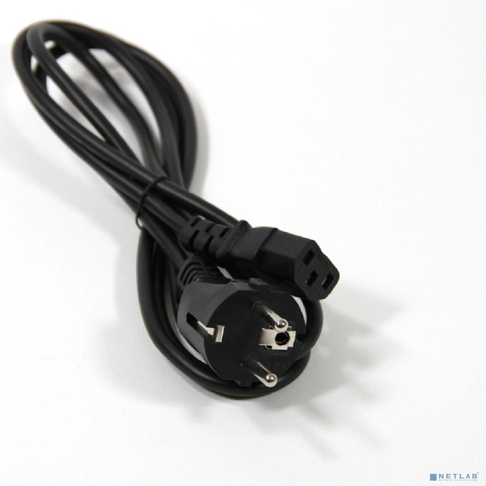 Telecom Кабель питания (TP021-IEC320-C13/SHM-1.8-BK) компьютер - розетка 220V <1.8м> (Европейский стандарт)