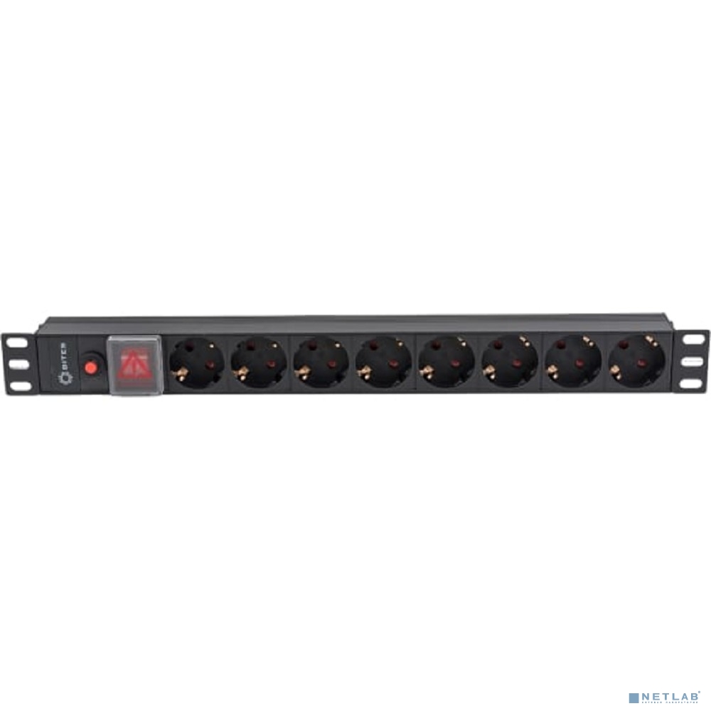 5bites PDU819A-07 Блок розеток 8S / AL / SWITCH / 1U / 19"