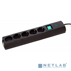 MOST Сетевой фильтр LRG 3м (5 розеток), черный