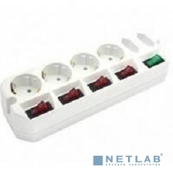 MOST Сетевой удлинитель A10 3м 6 розеток (A10-Б 3), белый (пакет ПЭ)