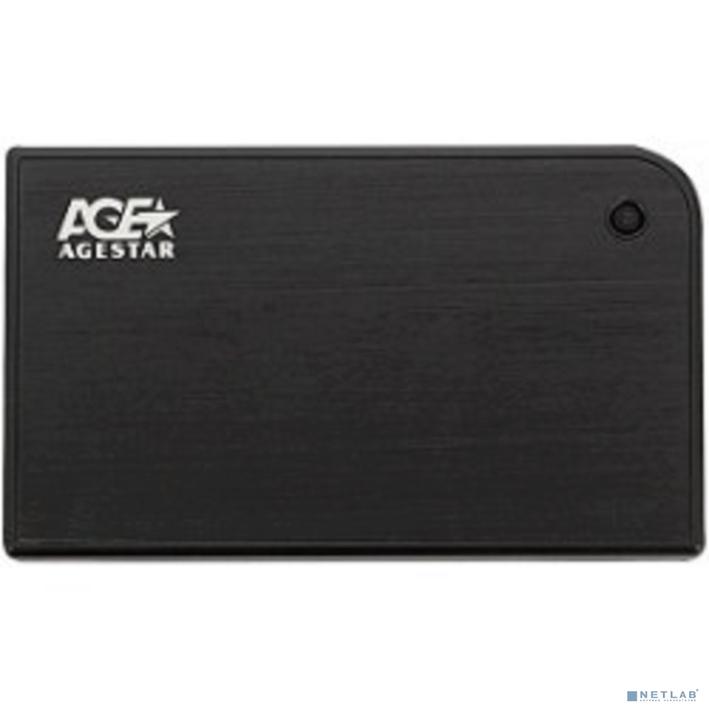 AgeStar 3UB2A14 BLACK USB 3.0 Внешний корпус 2.5" SATA AgeStar 3UB2A14 (BLACK) USB3.0, алюминий, черный, безвинтовая конструкция