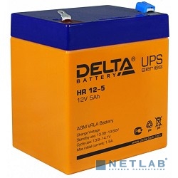 Delta HR 12-5 (5 А\ч, 12В) свинцово- кислотный аккумулятор